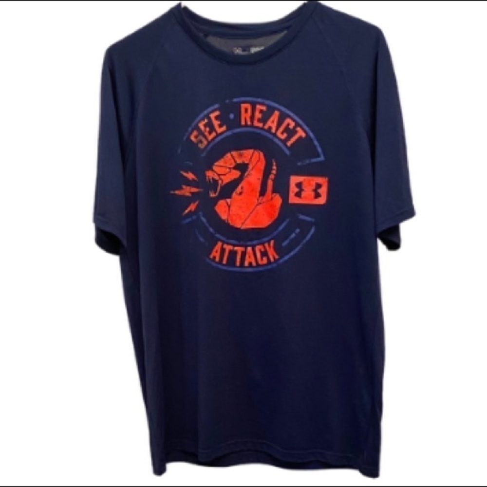UNDER ARMOUR Python Rattlesnake Tee Shirt Attack M - Picture 2 of 4